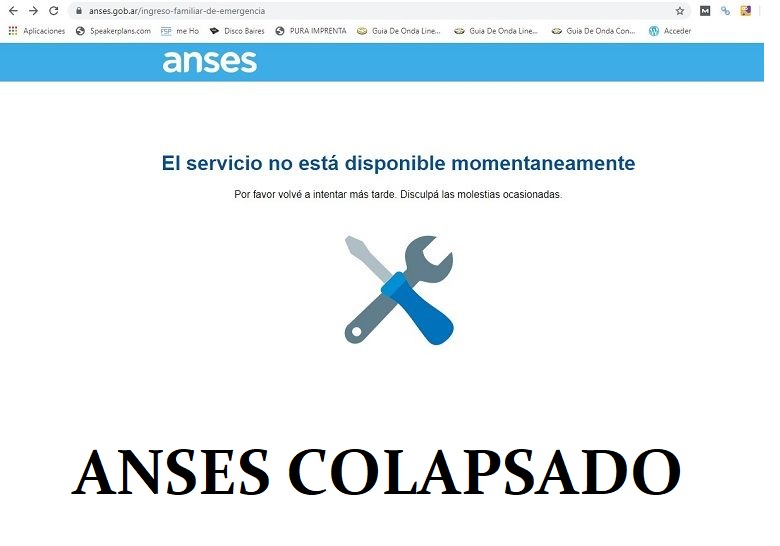 ANSES INTERNACIONALES CON SISTEMA INFORMATICO PARALIZADO